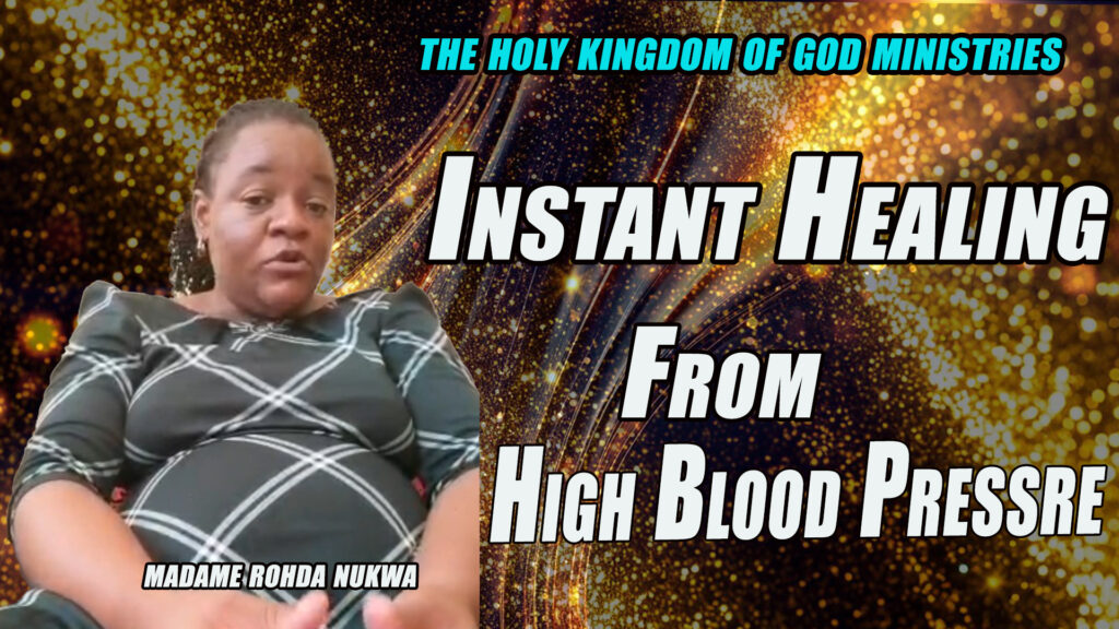 ZOOM Instant HEALING Testimony From High Blood Pressure